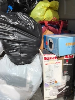 Donations to San Castle Included Housewares and Clothing